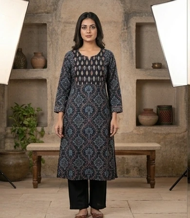 Mal Cotton Printed suit with kota doriya dupatta