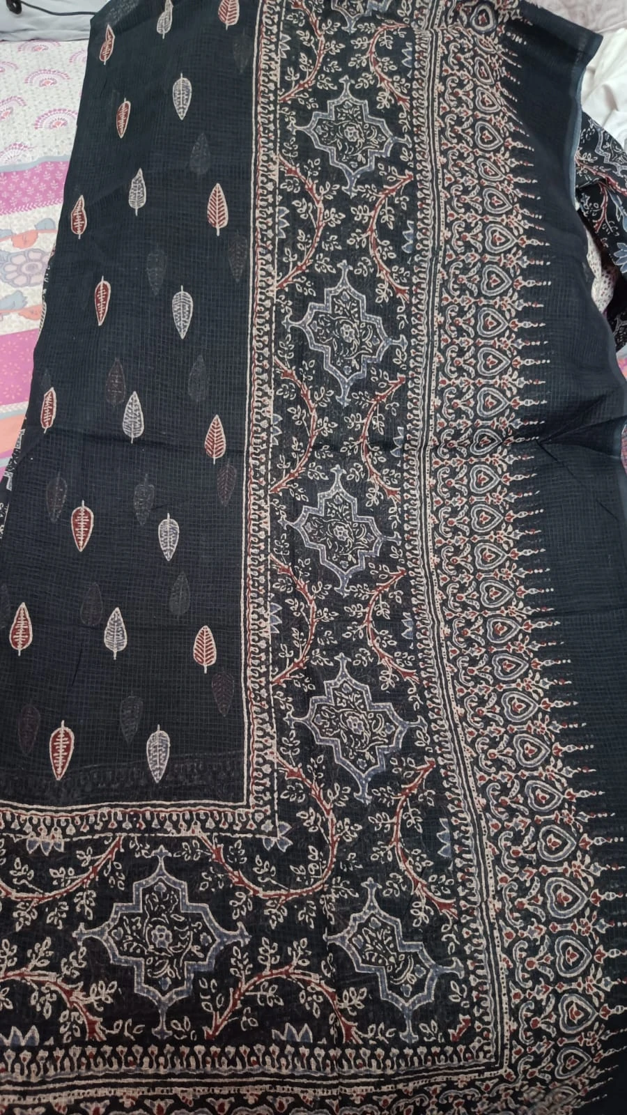 Mal Cotton Printed suit with kota doriya dupatta