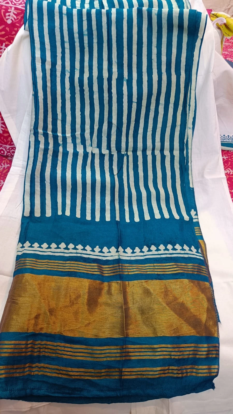 Batik yoke with dupatta ladga patti